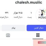 پیج اینستاگرام chalesh.musiiic -15K