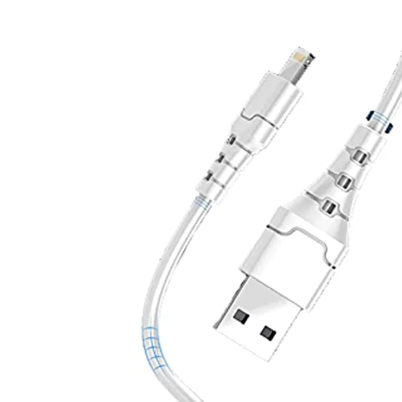 کابل آیفون آسپور مدل ASPOR A081 – USB‑A to iPhone – شدت جریان 5A – طول 1 متر - تصویر 2