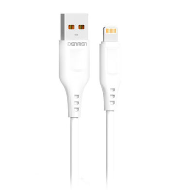 کابل شارژ و انتقال داده دنمن Lightning USB‑A مدل D78L شدت جریان 3 آمپر – طول 1 متر