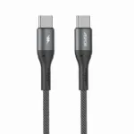کابل شارژ و دیتا آسپور مدل ASPOR AC55 – USB‑C to USB‑C – توان 60 وات – طول 1 متر