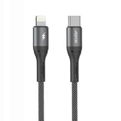 کابل آیفون آسپور مدل ASPOR AC56 – USB‑C to iPh – 27W Fast Charging