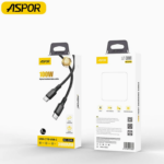 کابل Type‑C به Type‑C آسپور مدل ASPOR AC‑21 - تصویر 2