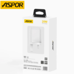 شارژر دیواری آسپور مدل ASPOR A821 20W – PD + QC - تصویر 3