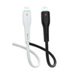 کابل شارژ سریع DENMEN مدل D16L – Lightning – جریان 3.6A – طول 1 متر