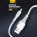 کابل شارژ و دیتا آیفون آسپور مدل ASPOR A101L – USB to iPh – طول 2 متر – جریان 3 آمپر - تصویر 3